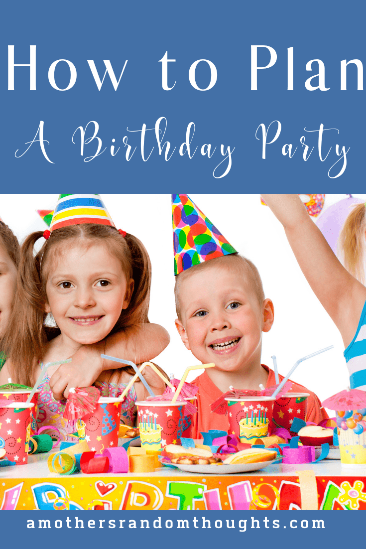 Planning a birthday party for your child