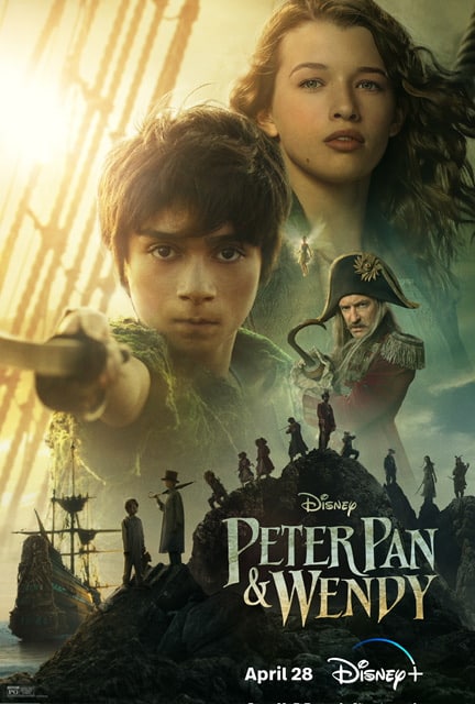 Movie Poster from Disney Peter Pan and Wendy released on Disney+ April 28, 2023