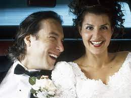 My Big fat greek Wedding - Ian Miller and Toula Portokalos in the wedding attire