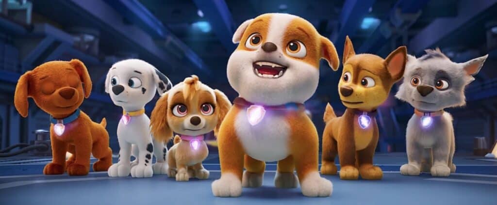 The Paw Patrol dogs