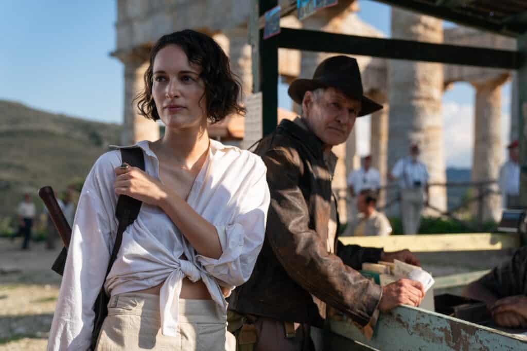 Indiana Jones and Helena Shaw in Indiana Jones and the Dial of Destiny.