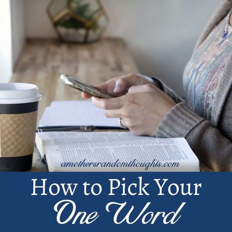 How to pick your one word for the year