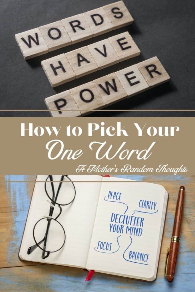 Words Have Power How to pick your one word