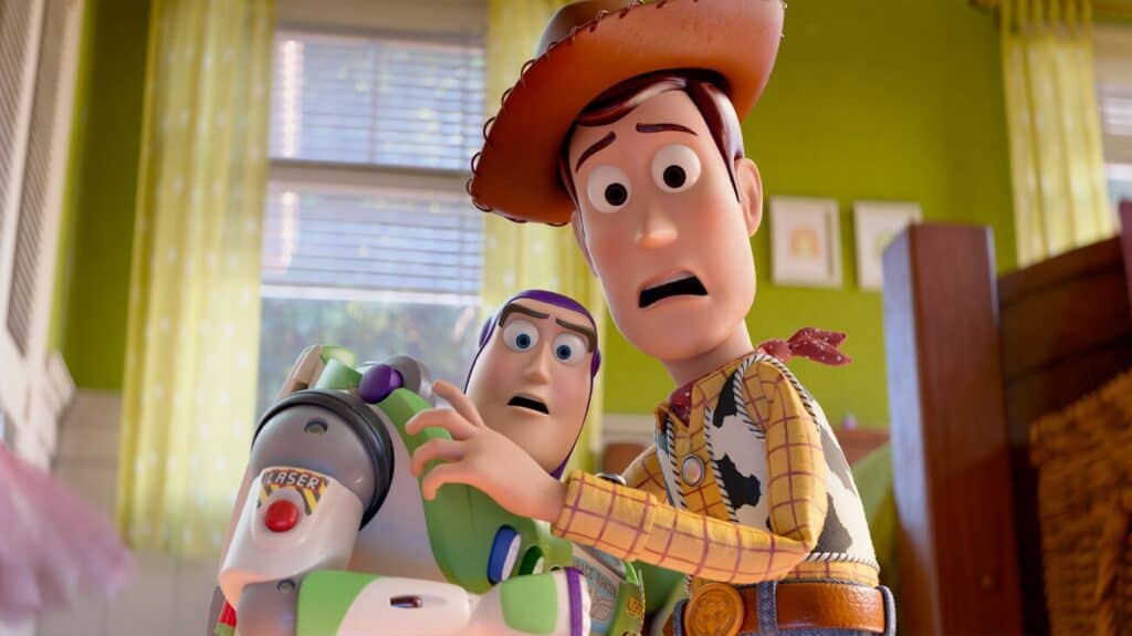 Buzz and Woody in Toy Story 5