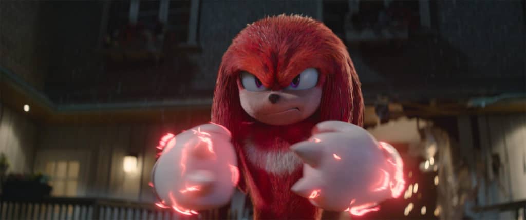 Knuckles the red echidna from Sonic 2